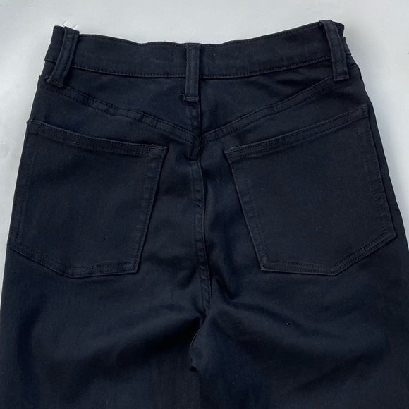 WEWOREWHAT Women's Black High Rise Skinny Jeans with Front Bottom Zipper Size 25 - Picture 7 of 11